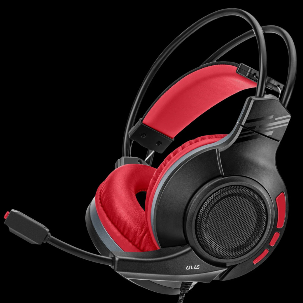 ATLAS STEREO GAMING HEADSET RED