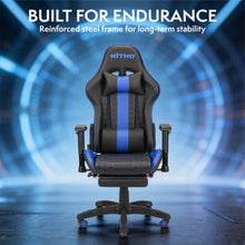 NITHO ACE GAMING CHAIR BLUE W/FOOTREST gallery media 2
