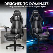 NITHO ACE GAMING CHAIR BLACK W/FOOTREST gallery media