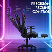 NITHO ACE GAMING CHAIR BLACK W/FOOTREST gallery media 2