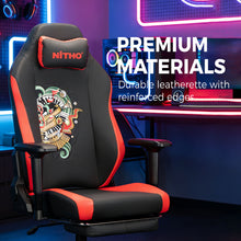 NITHO FORGE  GAMING CHAIR RED W/FOOTREST gallery media 3
