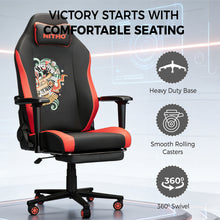 NITHO FORGE  GAMING CHAIR RED W/FOOTREST gallery media 4
