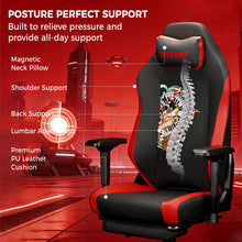 NITHO FORGE  GAMING CHAIR RED W/FOOTREST gallery media 5