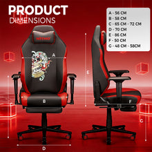NITHO FORGE  GAMING CHAIR RED W/FOOTREST gallery media 6