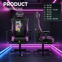 NITHO FORGE  GAMING CHAIR VIOLET W/FOOTREST gallery media 8