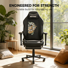 NITHO FORGE  GAMING CHAIR BLACK W/FOOTREST gallery media 2