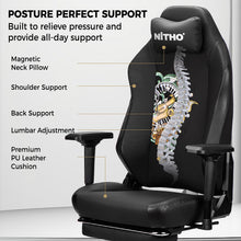 NITHO FORGE  GAMING CHAIR BLACK W/FOOTREST gallery media 5