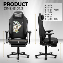 NITHO FORGE  GAMING CHAIR BLACK W/FOOTREST gallery media 6