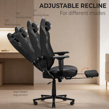 NITHO FORGE V2 GAMING CHAIR BLACK W/FOOTREST gallery media 9