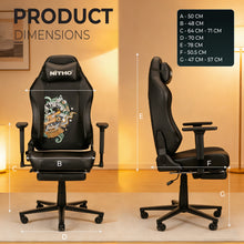 NITHO FORGE V2 GAMING CHAIR BLACK W/FOOTREST gallery media 7
