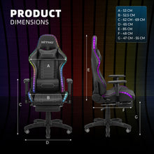 NITHO HALO GAMING CHAIR BLACK W/FOOTREST gallery media 6