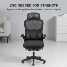 NITHO MC. I MESH CHAIRS BLACK W/FOOTREST gallery media 2