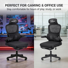 NITHO MC. I MESH CHAIRS BLACK W/FOOTREST gallery media 3