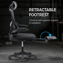 NITHO MC. I MESH CHAIRS BLACK W/FOOTREST gallery media 4