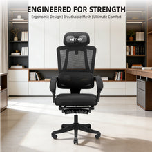 NITHO MC. II MESH CHAIRS BLACK W/FOOTREST gallery media 2