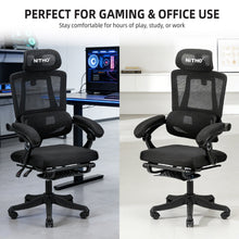 NITHO MC. II MESH CHAIRS BLACK W/FOOTREST gallery media 3