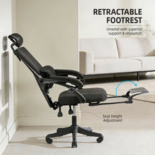 NITHO MC. II MESH CHAIRS BLACK W/FOOTREST gallery media 4