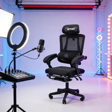NITHO MC. II MESH CHAIRS BLACK W/FOOTREST primary product image