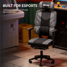 NITHO MATRIX V2 MESH CHAIRS BLACK W/FOOTREST gallery media 2