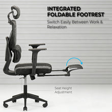 NITHO MATRIX V2 MESH CHAIRS BLACK W/FOOTREST gallery media 4