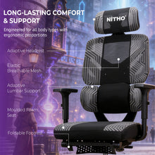 NITHO MATRIX V2 MESH CHAIRS BLACK W/FOOTREST gallery media 6