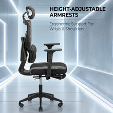 NITHO MATRIX V2 MESH CHAIRS BLACK W/FOOTREST gallery media 8