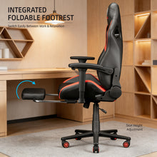 NITHO COBRA GAMING CHAIR RED W/FOOTREST gallery media 3