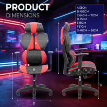 NITHO WASP GAMING CHAIR RED gallery media 7
