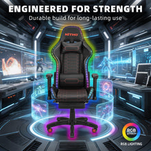 NITHO HALO GAMING CHAIR RED W/FOOTREST gallery media 2