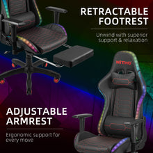 NITHO HALO GAMING CHAIR RED W/FOOTREST gallery media 4