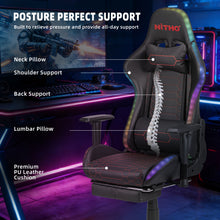 NITHO HALO GAMING CHAIR RED W/FOOTREST gallery media 5