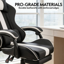 NITHO RAVEN GAMING CHAIR WHITE W/FOOTREST gallery media 4