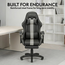 NITHO RAVEN GAMING CHAIR BLACK W/FOOTREST gallery media 2