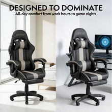 NITHO RAVEN GAMING CHAIR BLACK W/FOOTREST gallery media 3