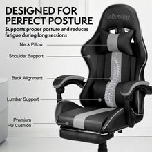NITHO RAVEN GAMING CHAIR BLACK W/FOOTREST gallery media 5