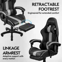 NITHO RAVEN GAMING CHAIR BLACK W/FOOTREST gallery media 6
