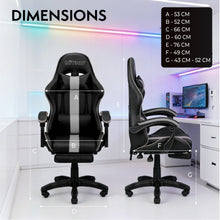NITHO RAVEN GAMING CHAIR BLACK W/FOOTREST gallery media 8