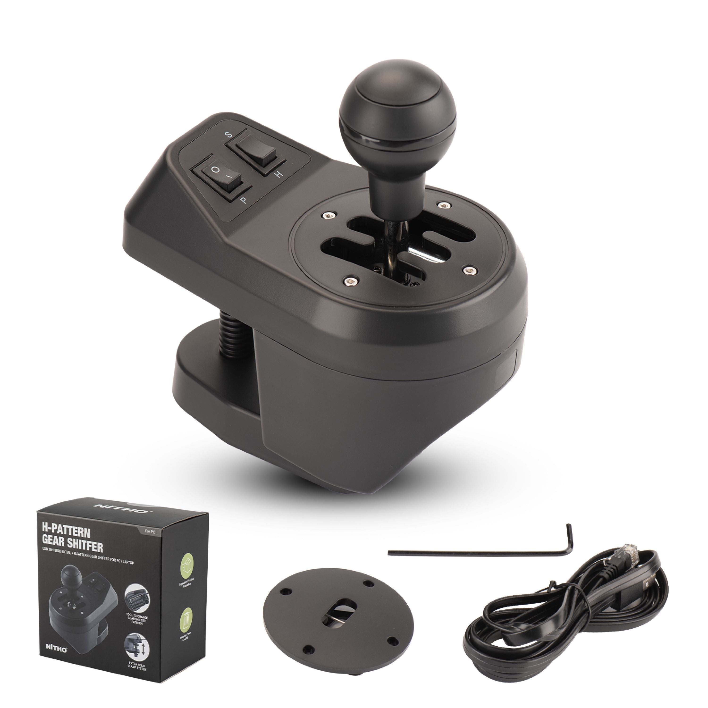 H Pattern Shifter Computer H-Pattern Gear Shifter - PC ONLY – NiTHO