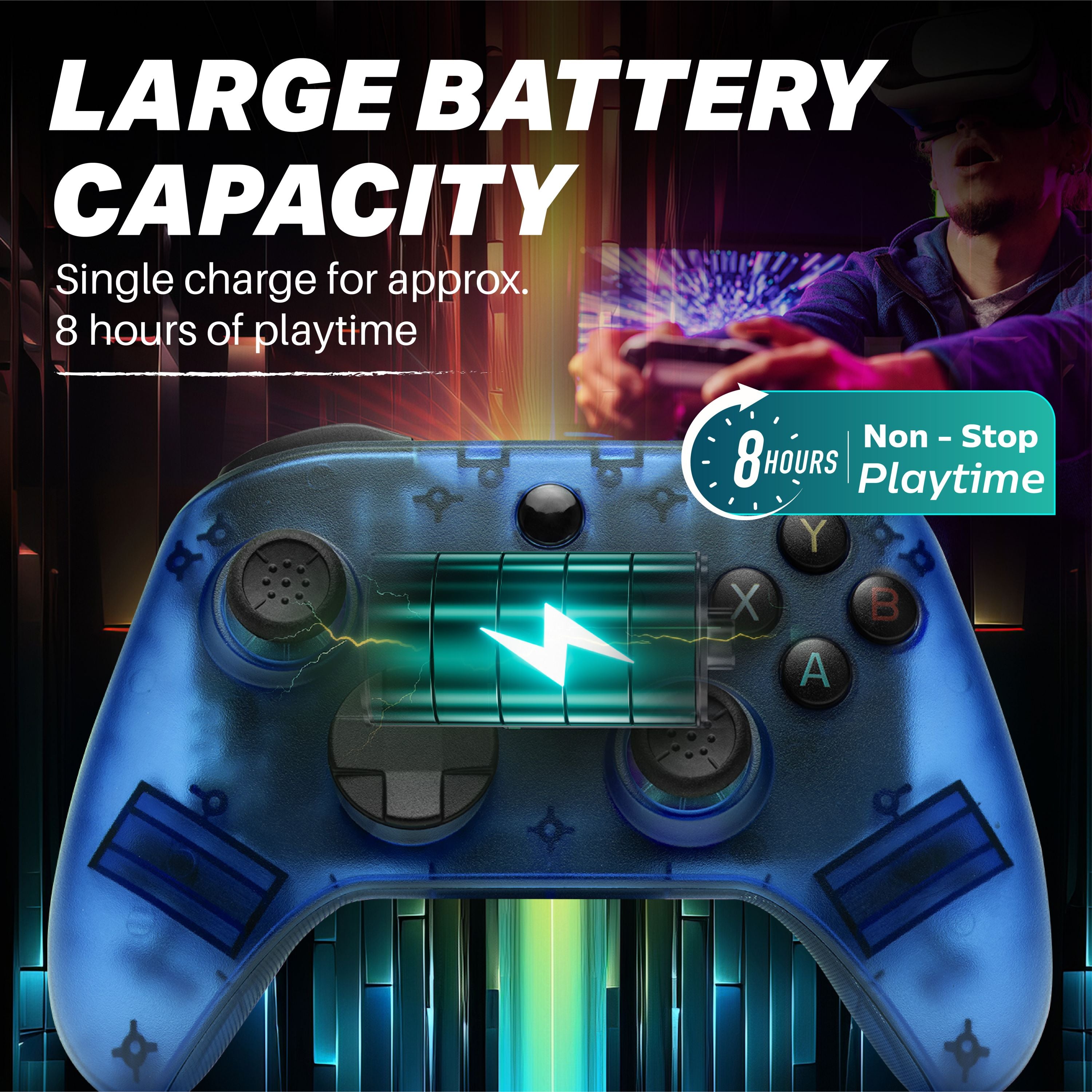 SMART 2 (Blue) - Switch®/PC/Android®/iOS® Wireless Controller – NiTHO