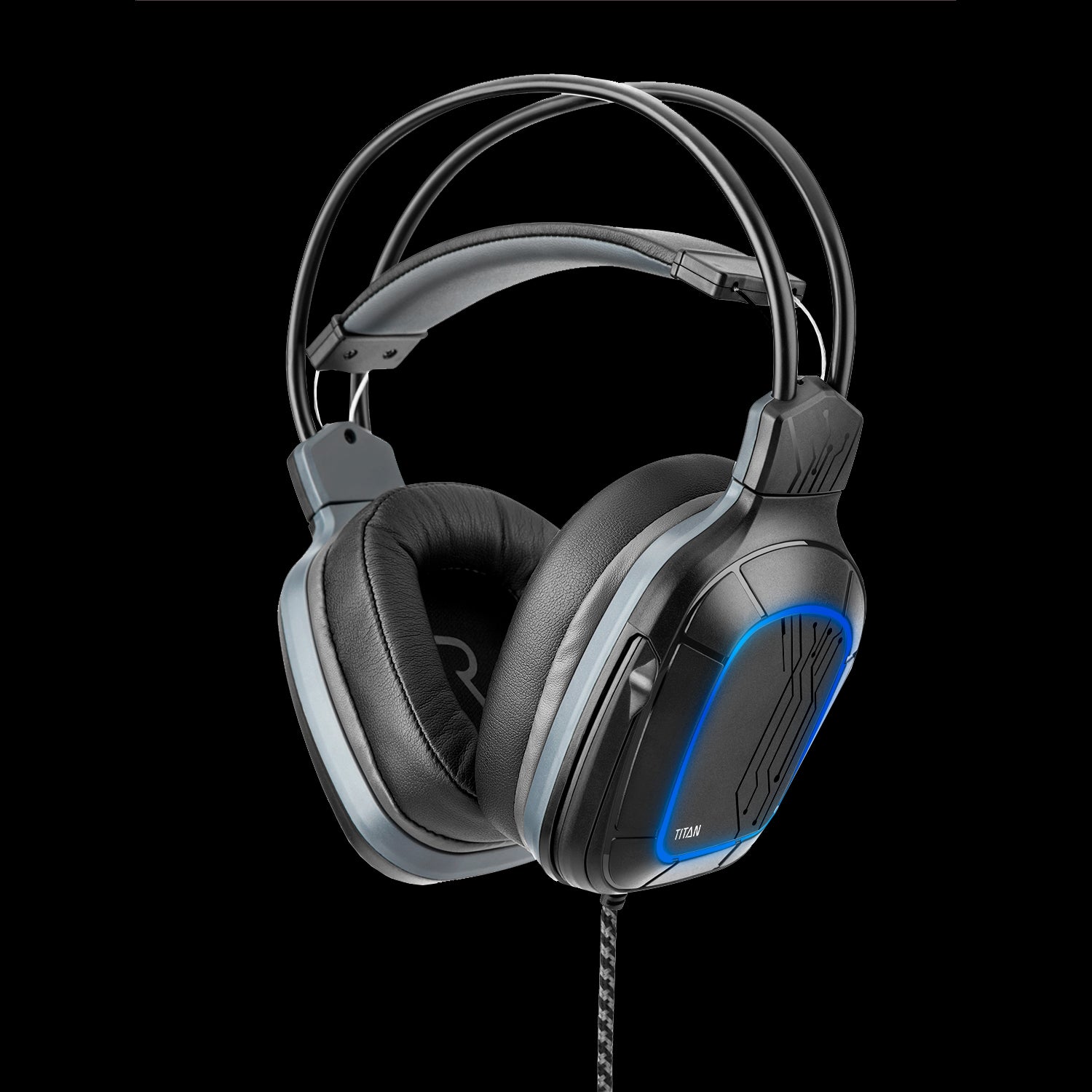 NITHO Titan Pro 7.1 surround sound gaming-headset voor pc/PS4/PS5, headset met cardioïde microfoon en RGB-multi-effecten licht, over-ear met 50 mm driver en lichtgewicht hoofdband - Zwart NITHO Titan Pro 7.1 surround sound gaming-headset voor pc/PS4/PS5, headset met cardioïde microfoon en RGB-multi-effecten licht, over-ear met 50 mm driver en lichtgewicht hoofdband - Zwart