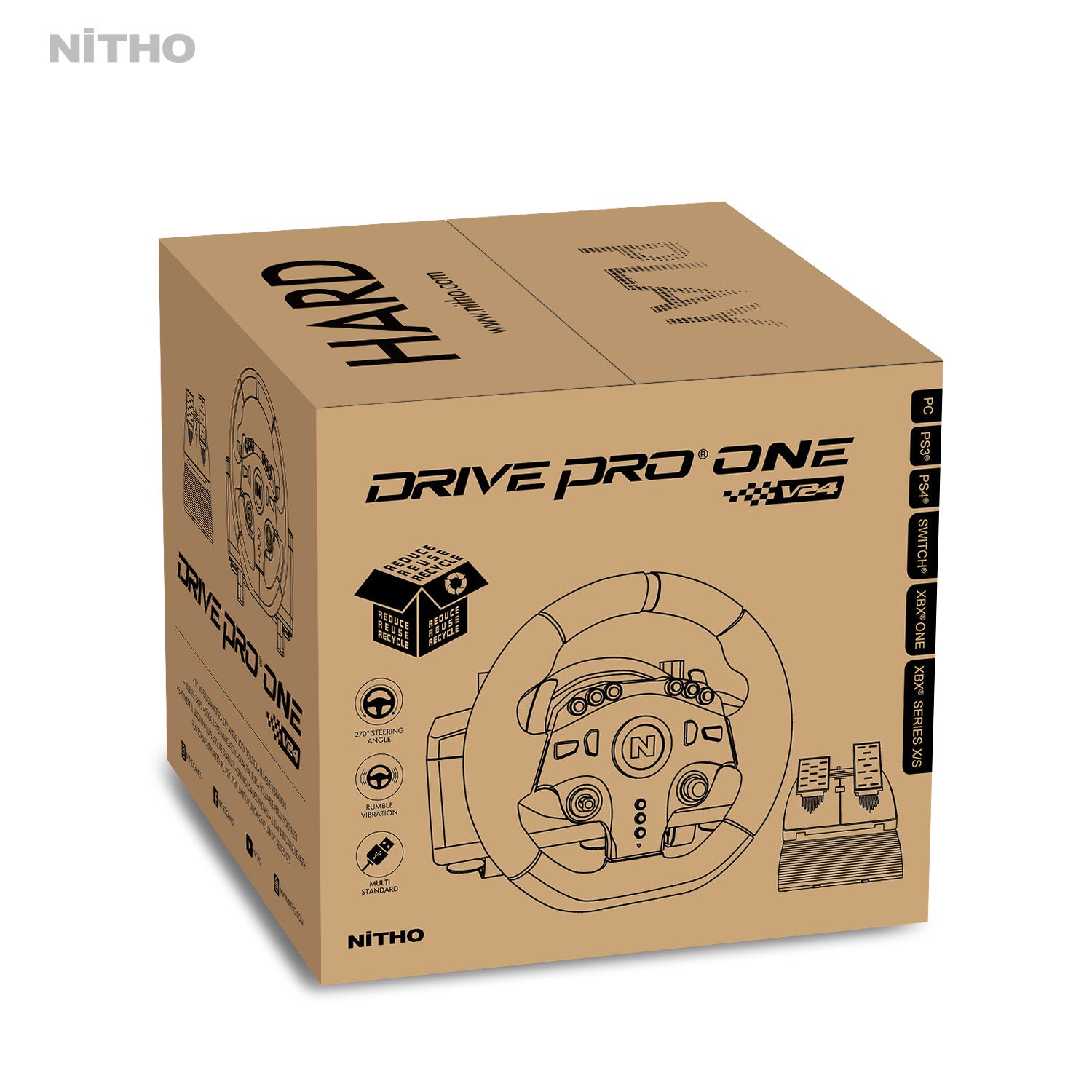 DRIVE PRO™ ONE V24 - 8in1 Multi Format Racing Wheel – NiTHO