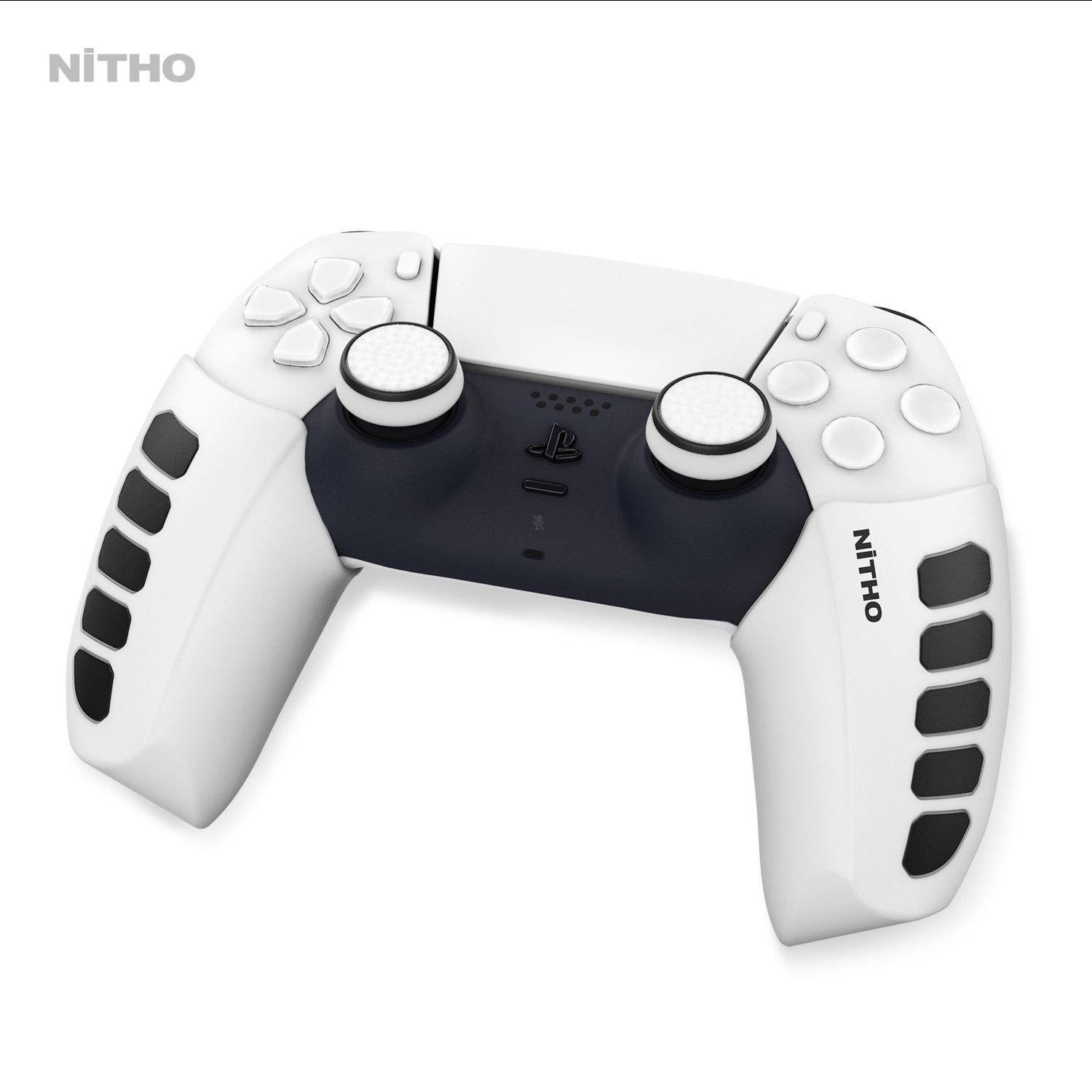 NiTHO FPS Gaming Kit Compatible avec la Manette PS5, 2 Rehausseurs de  Mini-Manche Analogique, 2 Extensions Ergonomiques de Gâchettes et de  Boutons, 3 Tailles de 2 Poignées de Pouce Concaves : : Jeux vidéo